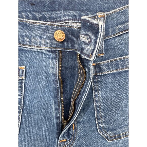 Gap Womens Jeans Sz 32 / 14 Blue Denim 70s Flair High Rise Retro Hippie Boho - Picture 4 of 11